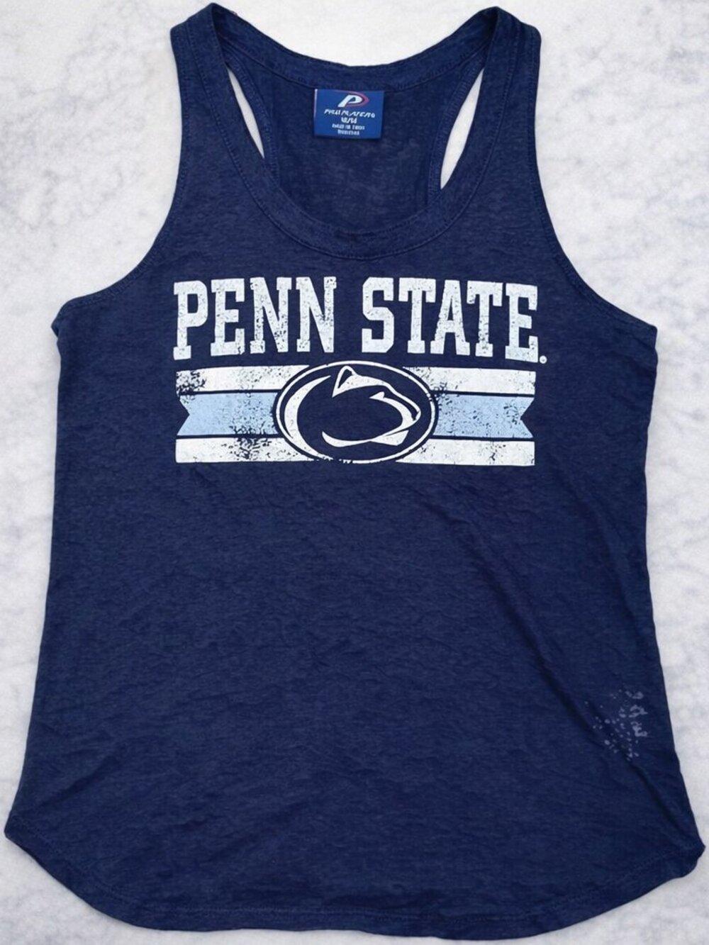 Penn State PSU Lightweight Burnout Tank Top Vintage College Spirit Nittany Lions